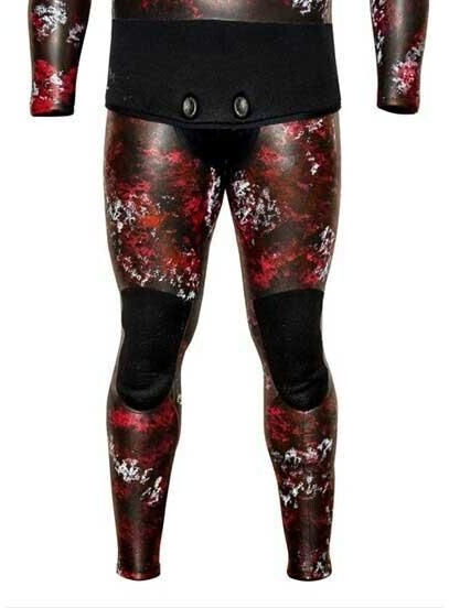 Picasso Thermal Skin Spearfishing Pants 7 Mm (MERFATTTRRCA7) red