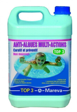 Mareva Top 3 anti-algues multi-actions non moussant 5 L