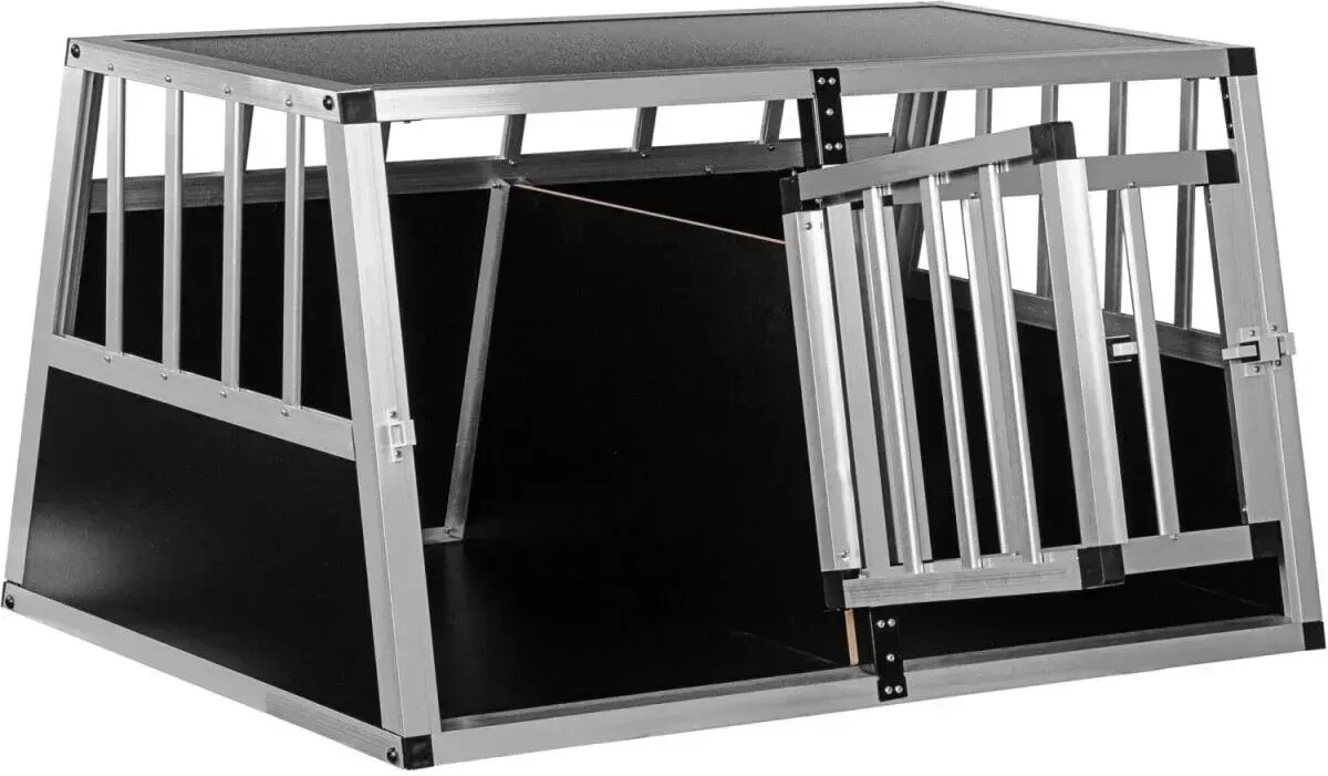 PETSTUFF Cage de transport 2 portes avec paroi de séparation et paroi arrière 75° XL (30070004)