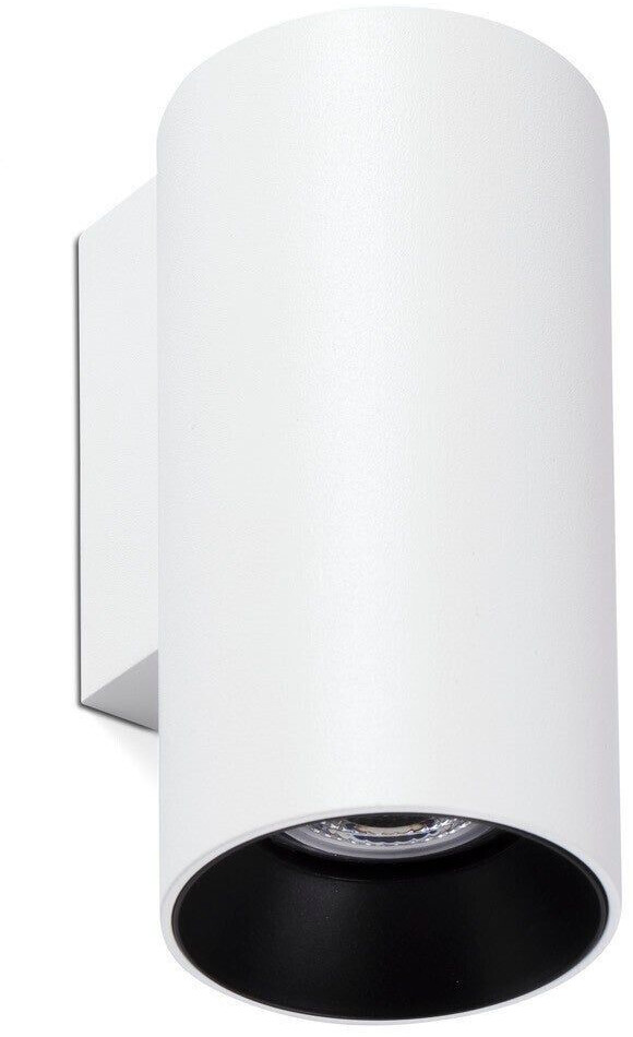 Faro 43748 Wall light STAN GU10 5W aluminum matt white H: 12.5cm Ø6cm dimmable