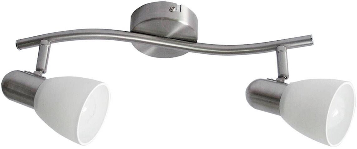 Rabalux 6302 Spotlight Soma made of metal glass satin chrome/white L:17cm W:35cm H:8cm