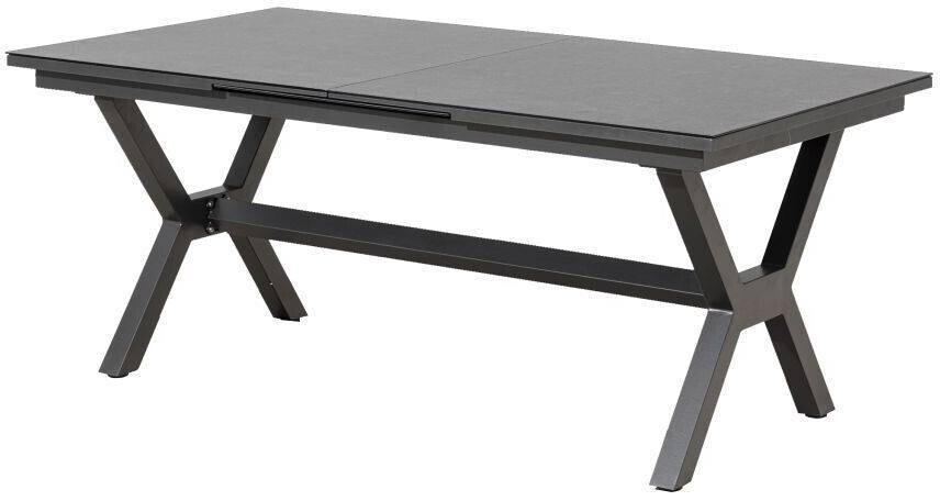 PRIMASTER Miramar Ausziehtisch für Garten 180/240 x 100 cm Keramik/Alu