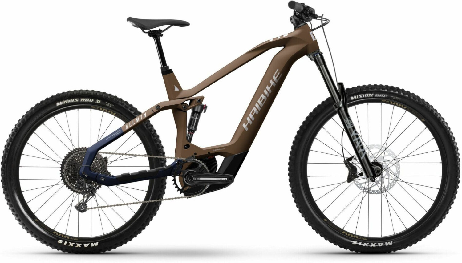 Haibike AllMtn CF 8 29/27.5 Carbon matt choco braun 2024