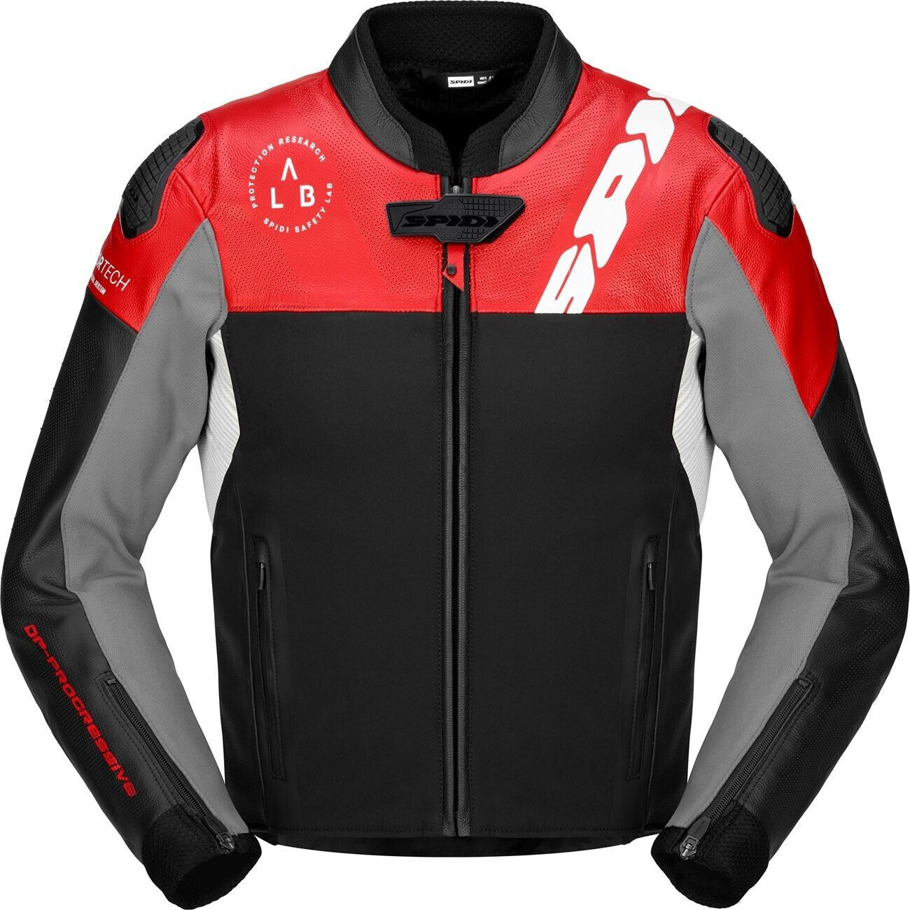 Spidi Dp Progressive Hybrid Perforated Jacket black/red/grey