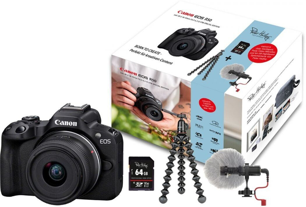 Canon EOS R50 Kit 18-45mm Special Edition noir