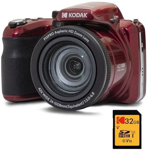Kodak Astro Zoom AZ425 + SD 32 Go rouge