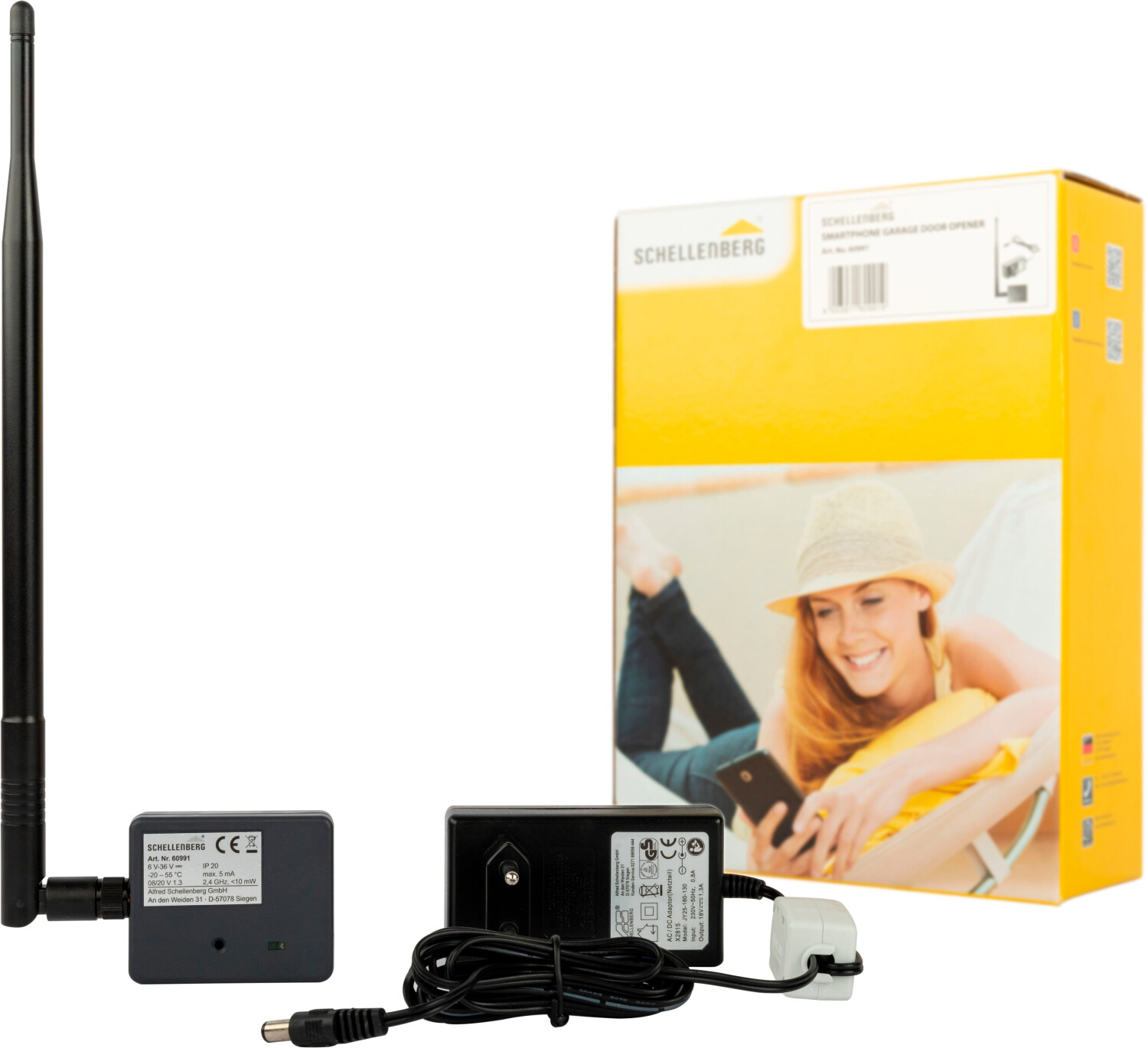 Schellenberg Smartphone garage door opener PLUS + LED (60991)
