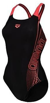 Arena Dreamy Swimsuit black/fluo red