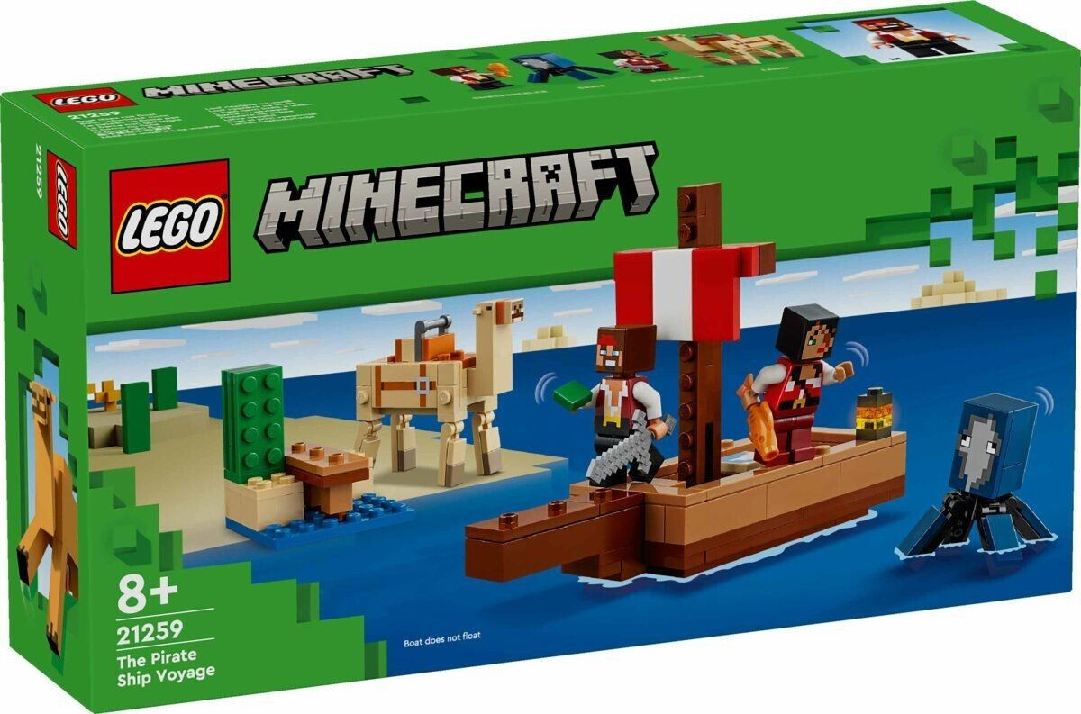 Buy LEGO Minecraft The Pirate Ship Voyage 21259 from 8.46 Today Best Deals on idealo