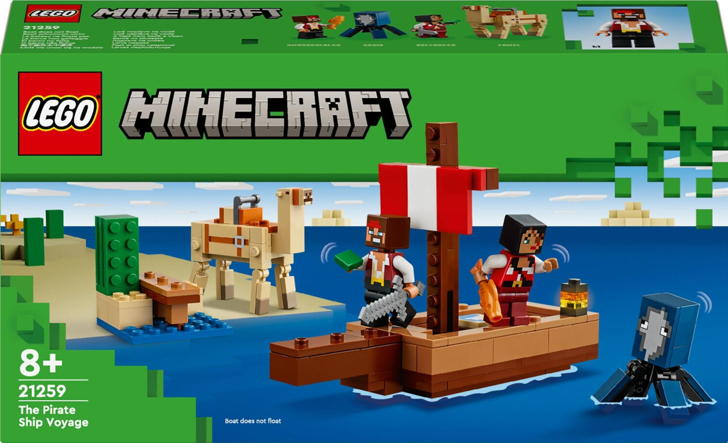 Buy LEGO Minecraft The Pirate Ship Voyage 21259 from 11.65 Today Best Deals on idealo