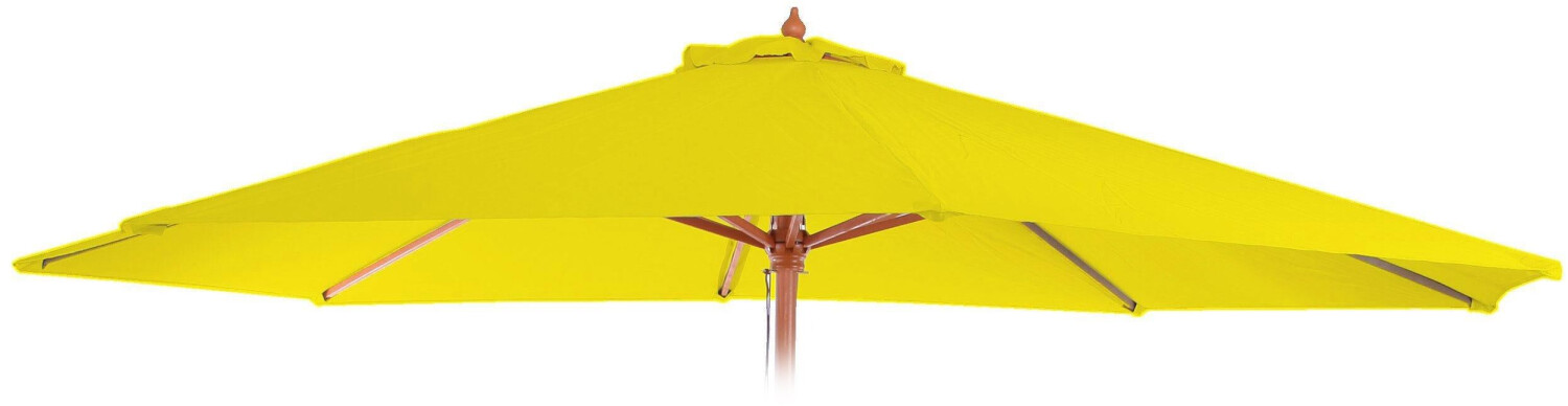 Mendler Toile de rechange pour parasol Florida Ø 350 cm jaune