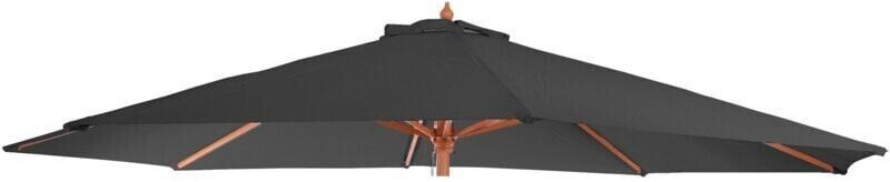 Mendler Toile de rechange pour parasol Florida Ø 350 cm antracite/gris