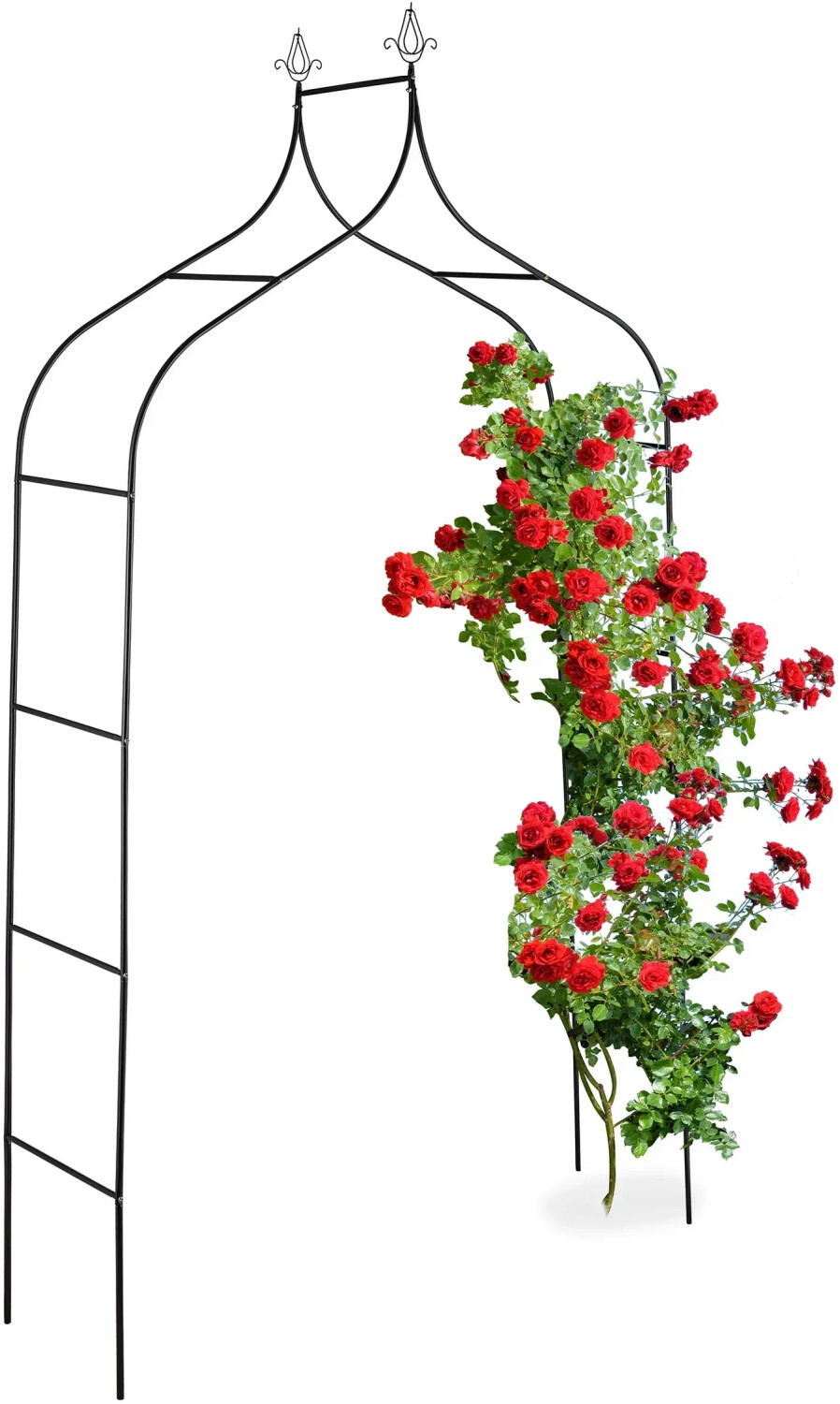Relaxdays Arche à rosier en métal pour jardin 260 x 140 x 38 cm