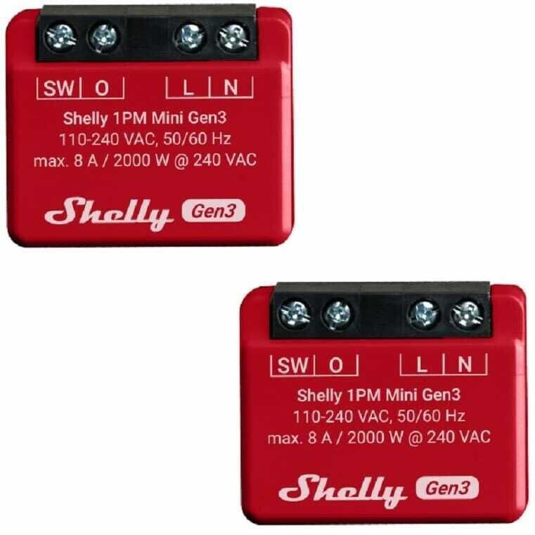 Shelly Plus 1PM Mini Gen3 (2 Pc.)