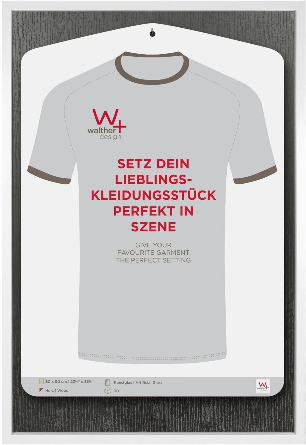 walther design Jersey Frame 60x90 Grey
