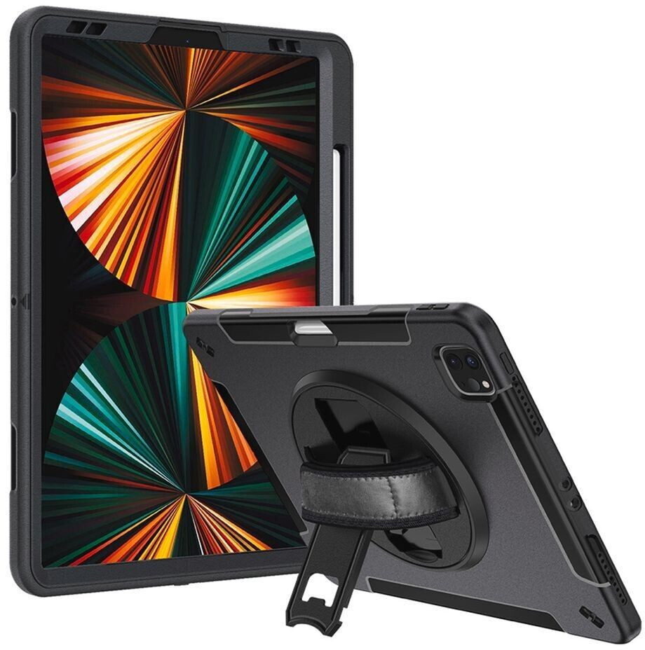 4smarts Rugged Case GRIP iPad Pro 12.9 2022 Black