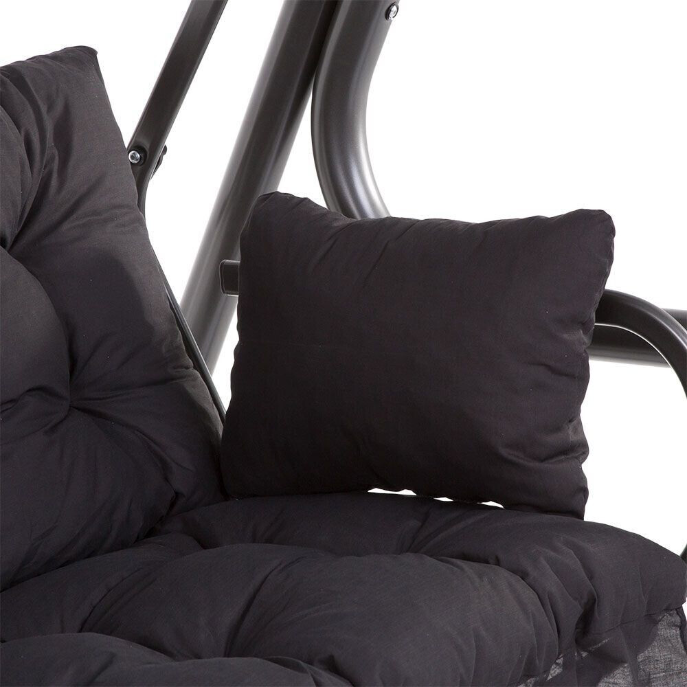 Patio Auflagen für Hollywoodschaukel Bora 170 cm schwarz ab 63,90