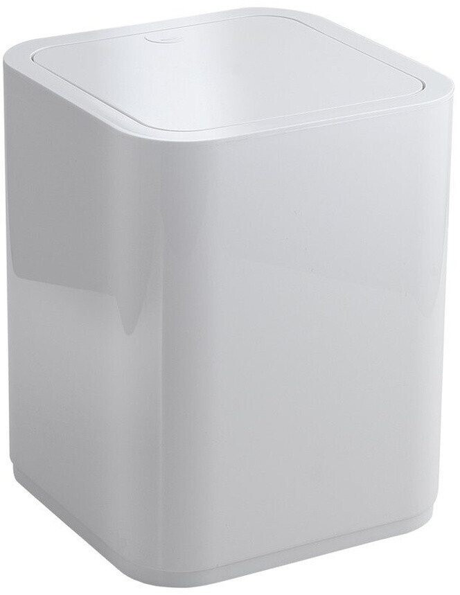Poubelle De Salle De Bain Gedy Seventy - 8 Litres Blanc Avec Couvercle