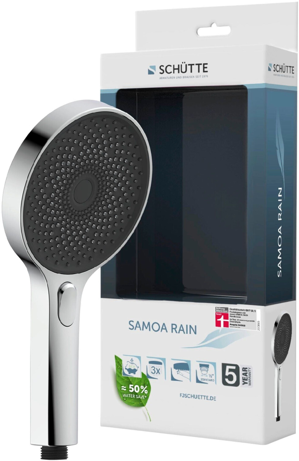Schuette Hand shower Samoa Rain chrome/anthracite