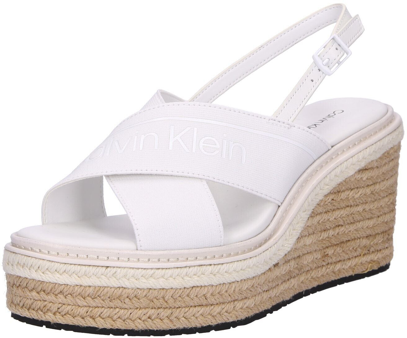 Calvin Klein Espadrilles Wedge Sandal 50 He HW0HW01965 white