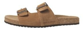 Jack & Jones JFWLOUIS Suede Sandals cognac