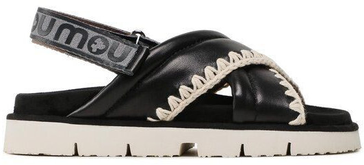 Mou Sandals Bio # 03 Criss-Cross Upper SW461004C black