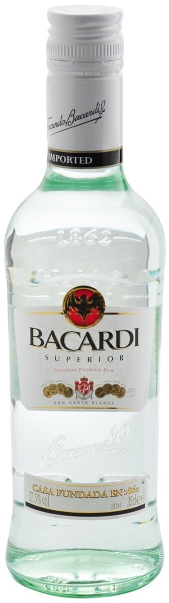 Bacardi Carta Blanca Superior 0,35 L 37,5 %
