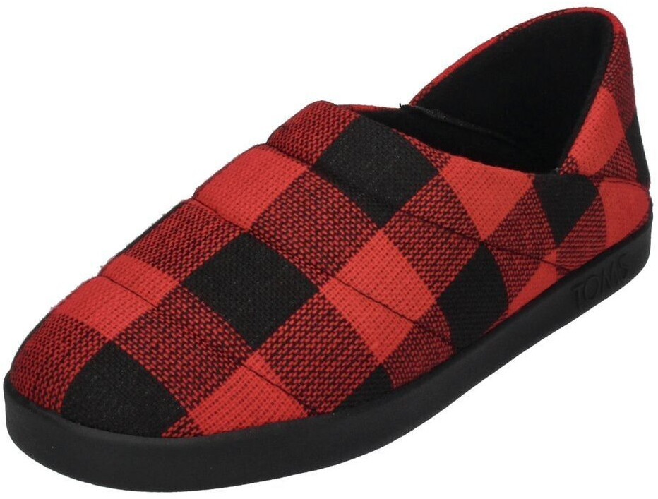 TOMS Shoes Ezra Slipper red buffalo fleece