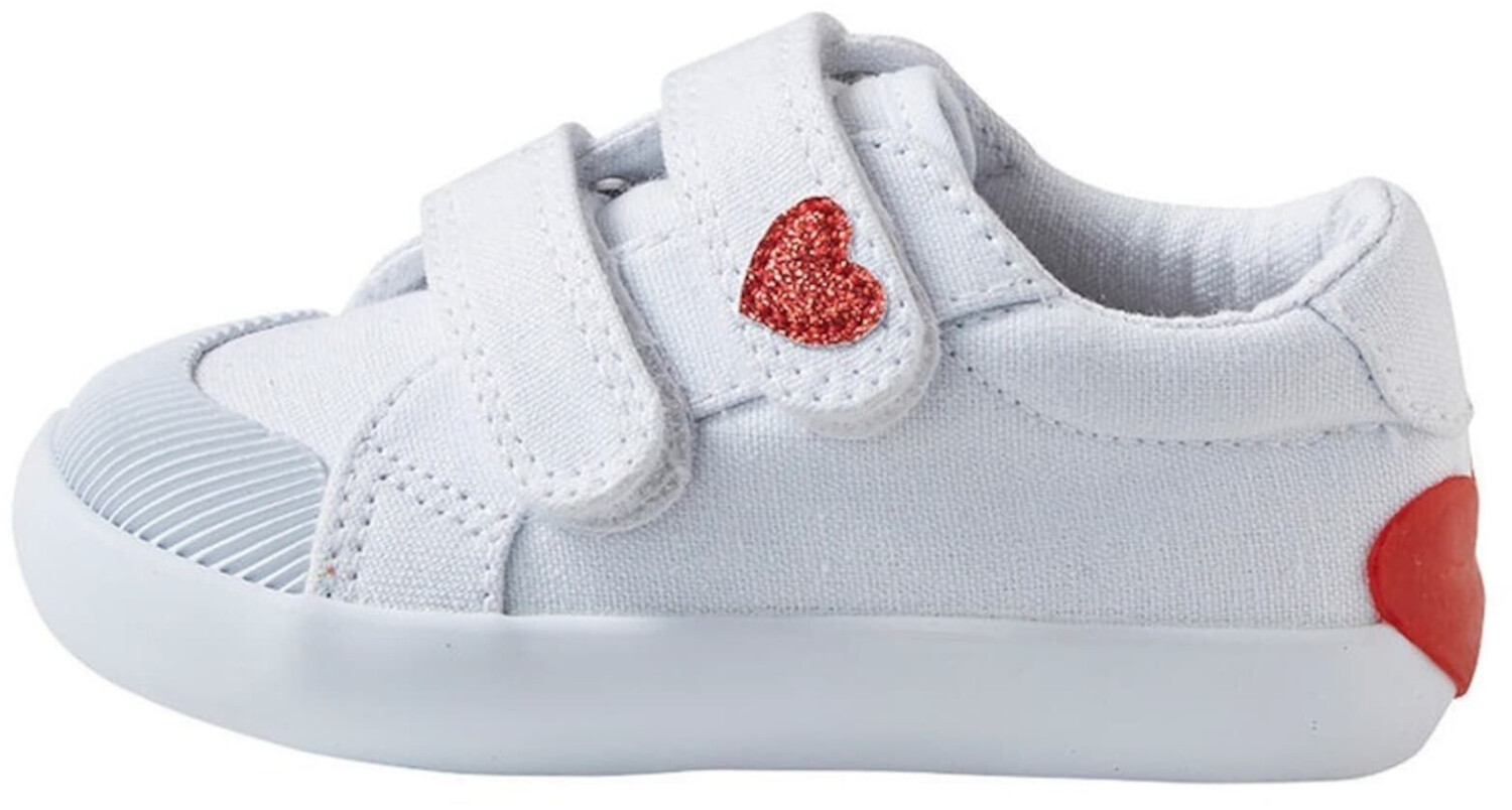 Vertbaudet Baby fabric shoes Velcro white