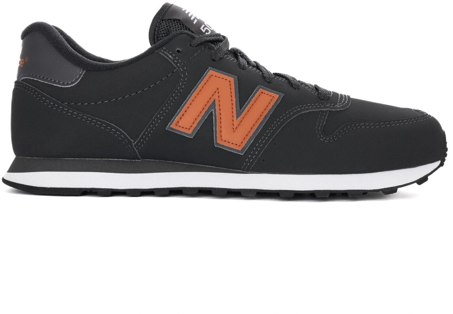 New balance leder schwarz sales