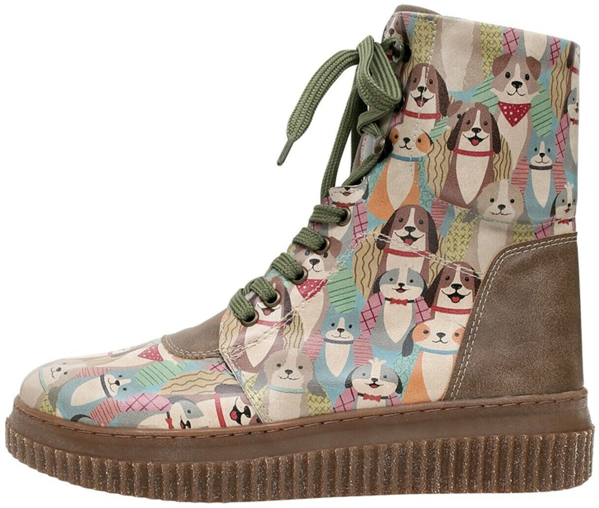 DOGO Future Lace-up brown green