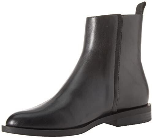 Amazon Essentials Flat with outer zipper black synthetic leather