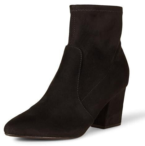 Amazon Essentials Fitted with Elastic Heel black micro suede