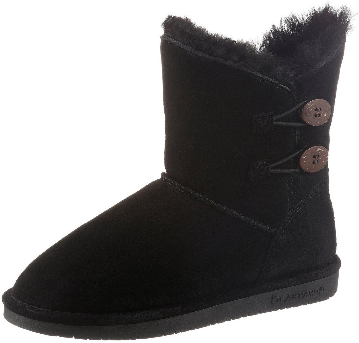 Bearpaw ROSALINE with fashionable decorative buttons black