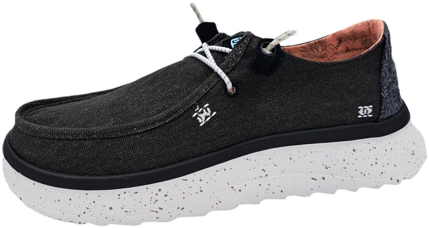Dude Hey Dude Wendy Peak Chambray Half Shoes 40255-001 black grey