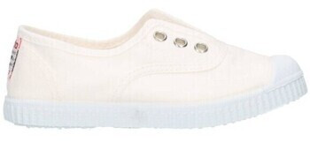 Cienta 70998 white baby shoes elastic fabric