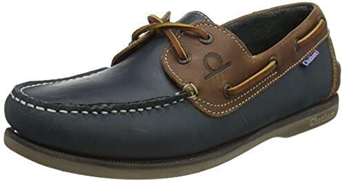 Chatham Weißstabil Boat Shoe navy blue