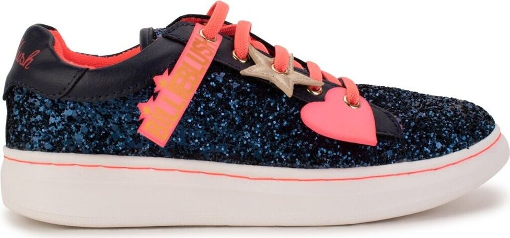 Billieblush Low glittering sneakers blue 100% insole leather