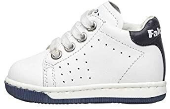 Falcotto ADAM lace-up sneakers made of two-tone nappa leather white