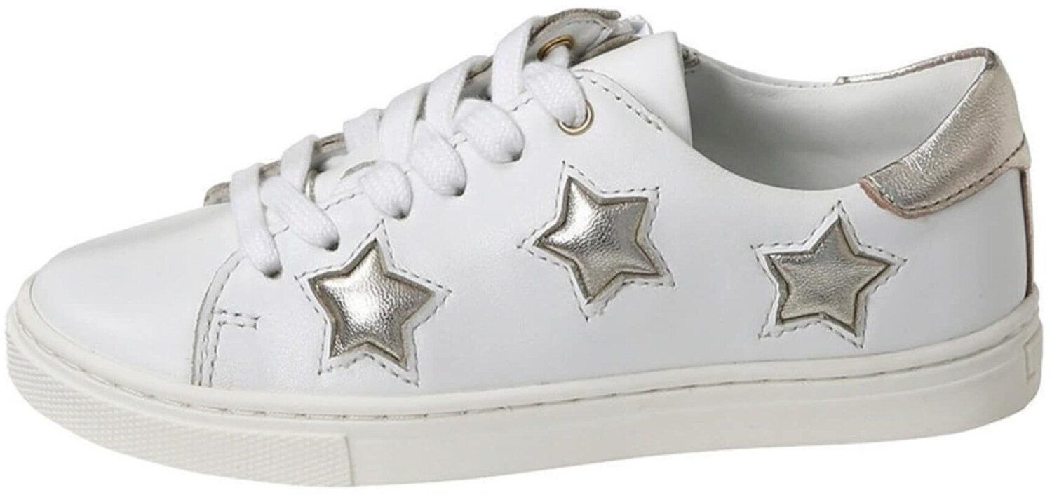 Vertbaudet Girls sneakers with zipper and laces white