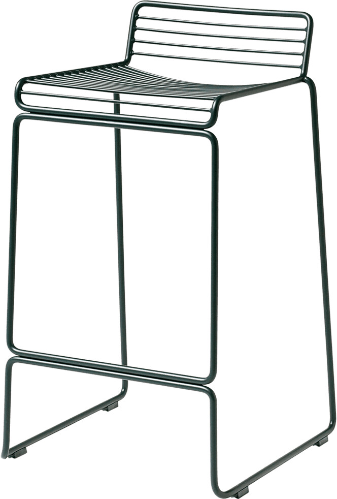 HAY Hee Bar Stool gray metal asphalt gray (AA600-A222) (207) seat height 75 cm