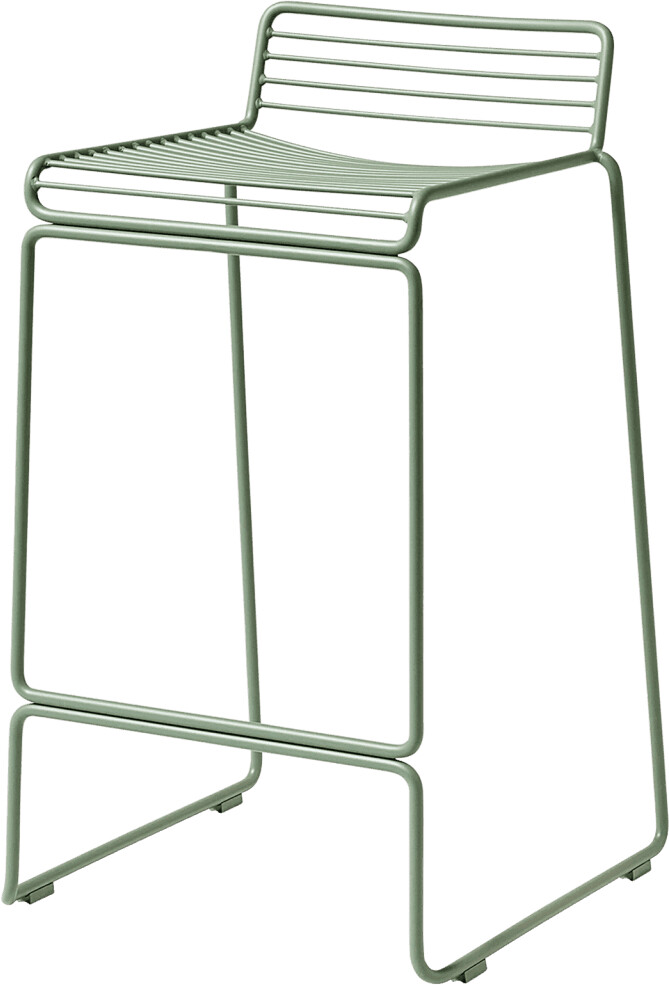 HAY Hee Bar Stool green metal autumn green (AA599-A223) (216) seat height 65 cm