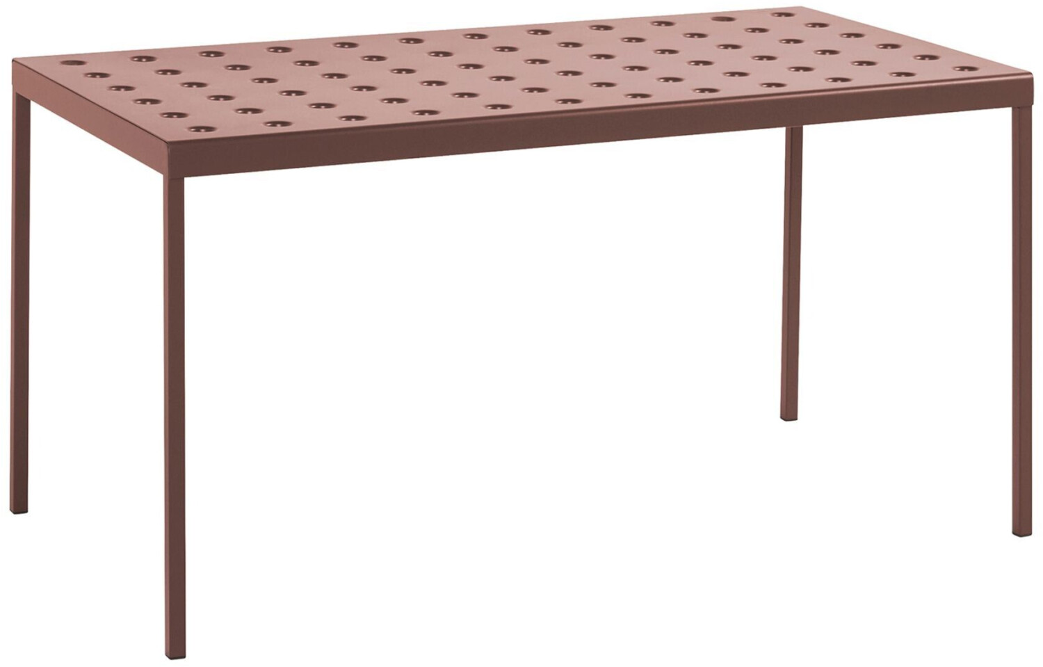 HAY Balcony table rectangular red metal ironred (AB677-B490-AH17) (305) 144 cm