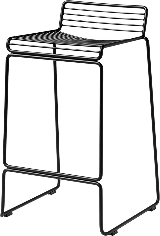 HAY Hee Bar Stool black metal (AA599-A219) (212) seat height 65 cm