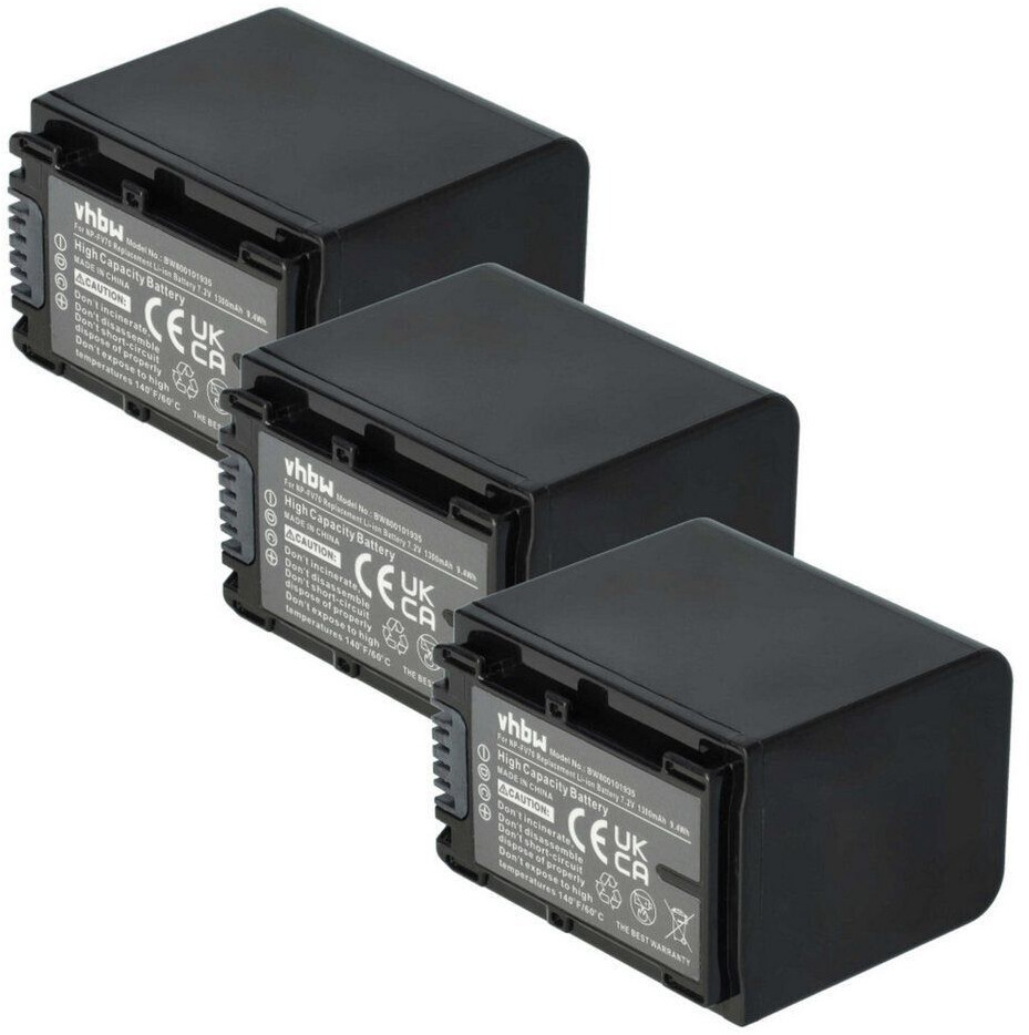 Vhbw Batteria Per Sony HDR-CX190E/CX200E – 600mAh 7.2V Li-Ion Con Infochip, Sostituisce NP-FV30/FV40/FV50, Per Videocamera E Camcorder