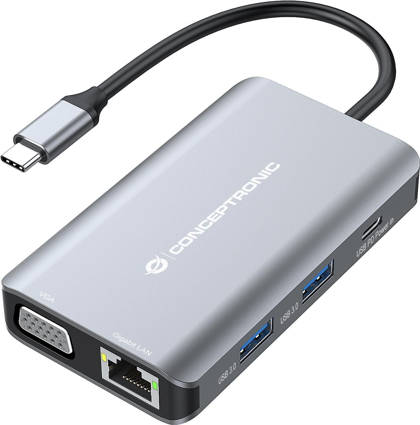 Conceptronic 7-in-1 USB-C Dock DONN21G