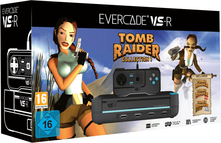 Photos - Gaming Console Blaze Evercade VS-R + Tomb Raider Collection 1 