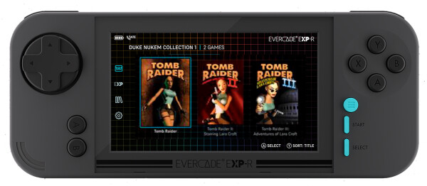 Blaze Evercade EXP-R + Tomb Raider Collection 1