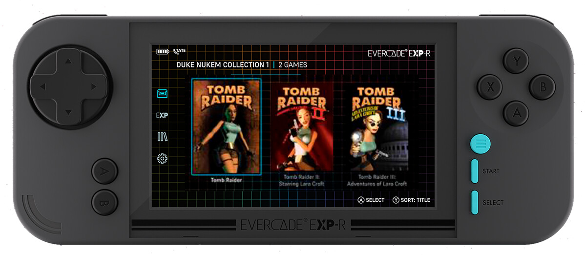 Blaze Evercade EXP-R + Tomb Raider Collection 1