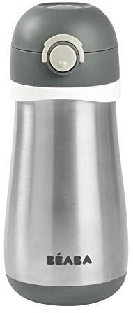 Béaba Gourde inox 350 ml Mineral Grey